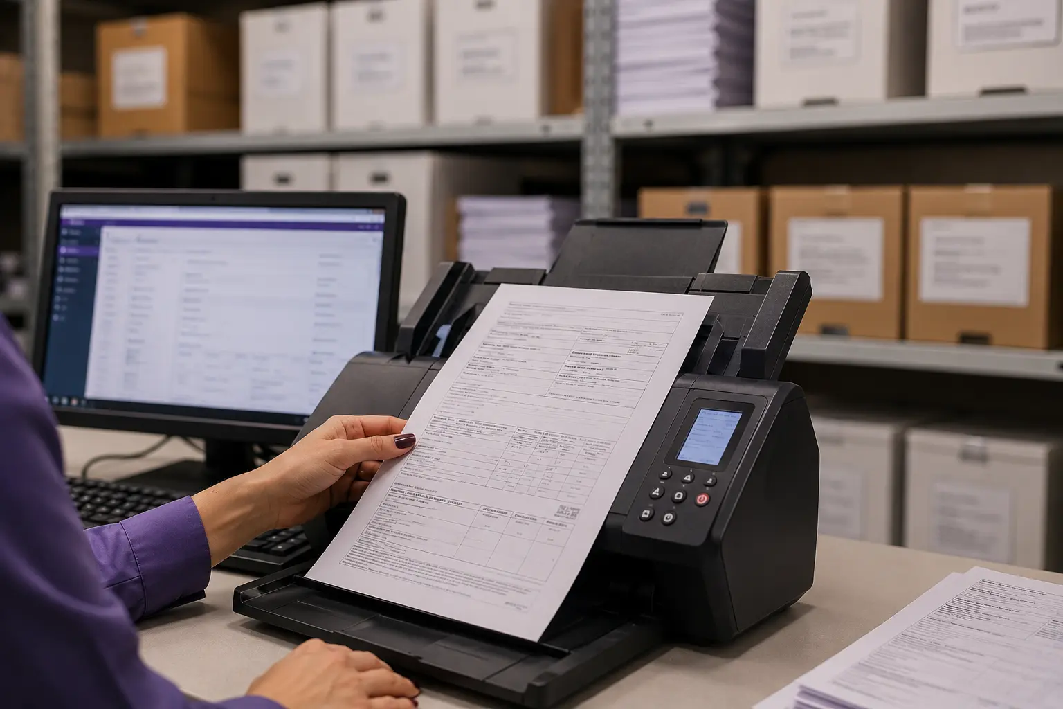 Digitalização de documentos ArqCen